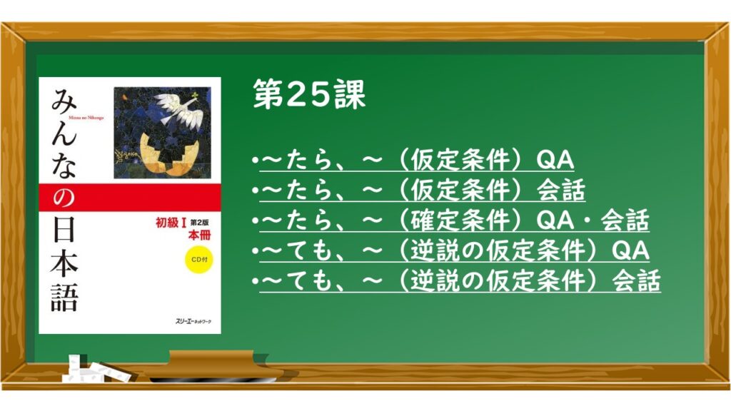 みんなの日本語初級25課 アイデア教材 KEN日本語教師ー授業で使えるアイデア教材