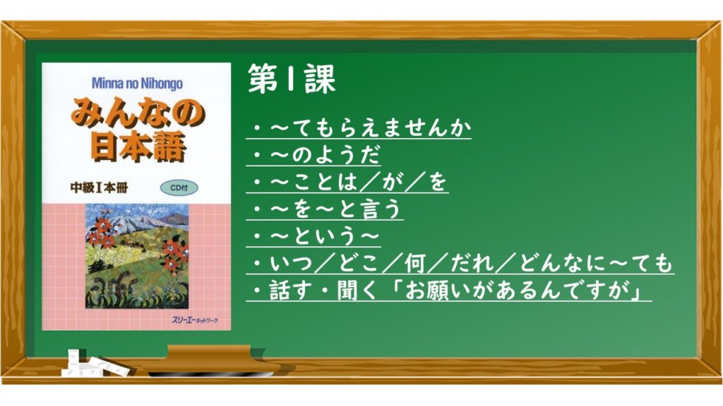 みんなの日本語中級1課 教案・教材 | KEN日本語教師ー授業で使えるアイデア・教材