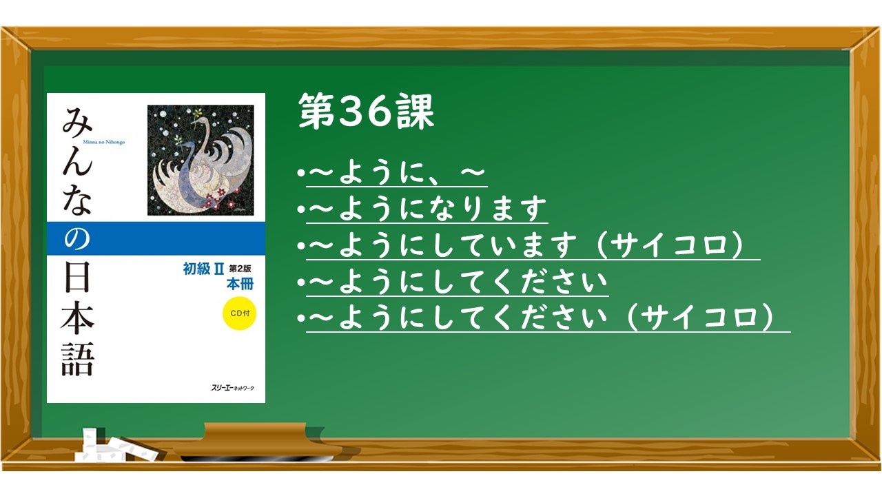 みんなの日本語初級36課 アイデア・教材 | KEN日本語教師ー授業で使えるアイデア・教材