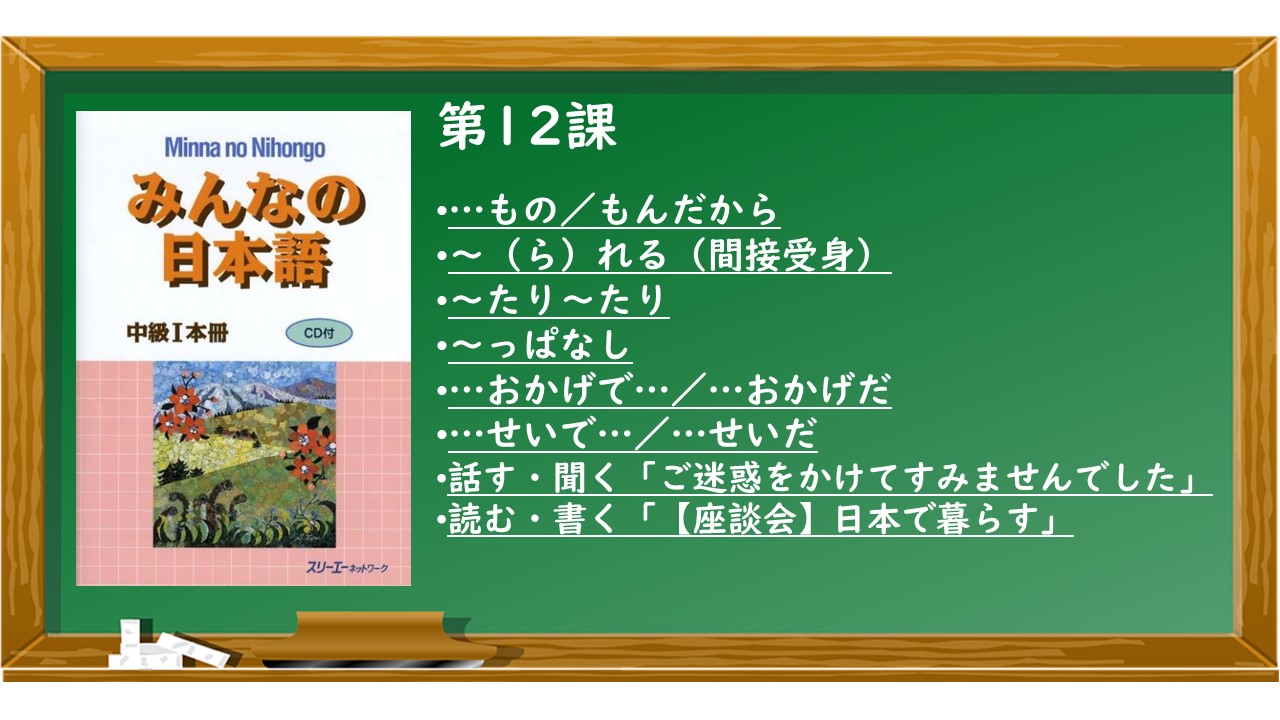 みんなの日本語中級8課 教案・教材 | KEN日本語教師ー授業で使える 