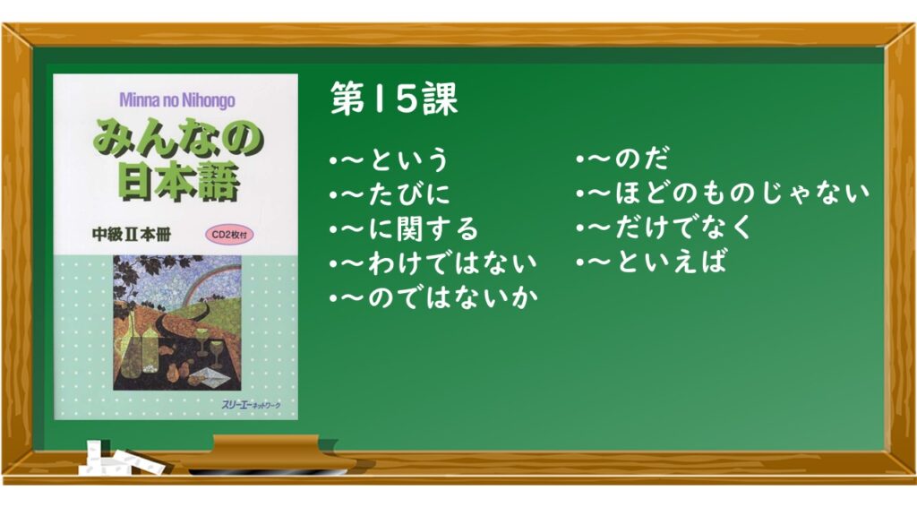 みんなの日本語中級1課 教案・教材 | KEN日本語教師ー授業で使えるアイデア・教材